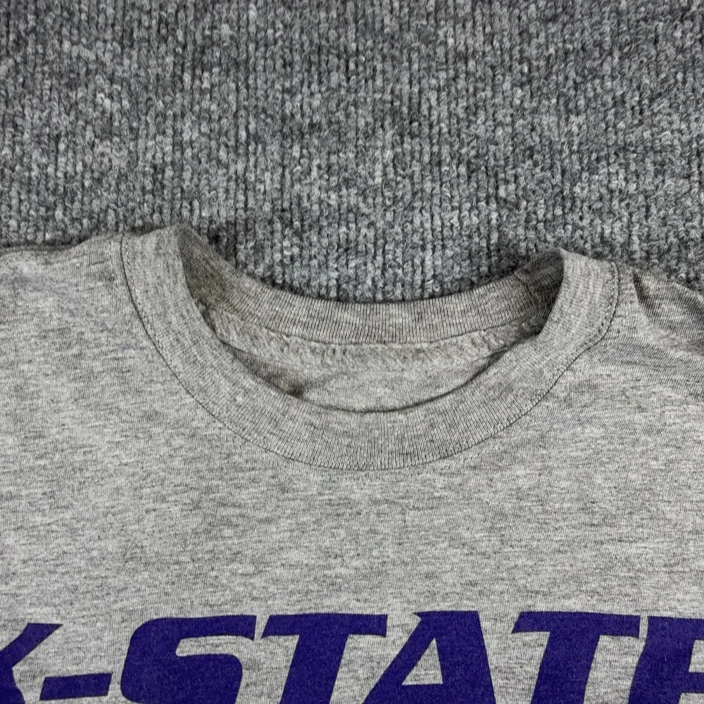 Kansas State Wildcats Shirt Mens Medium Gray NCAA Football K-State True Nike